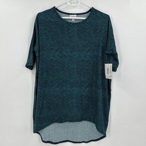LuLaRoe | Sz XS/S Blue All-over-print Irma Tunic Top